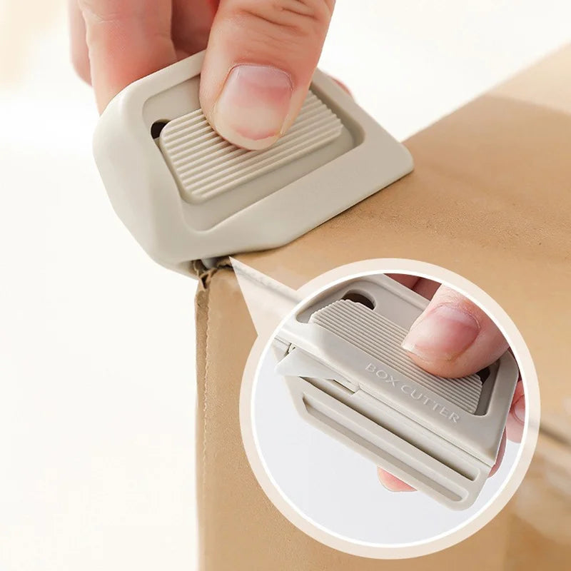 Box Cutter Pro Automatic Retractable Portable Anti-Stick Safety Knife for Opening Packages